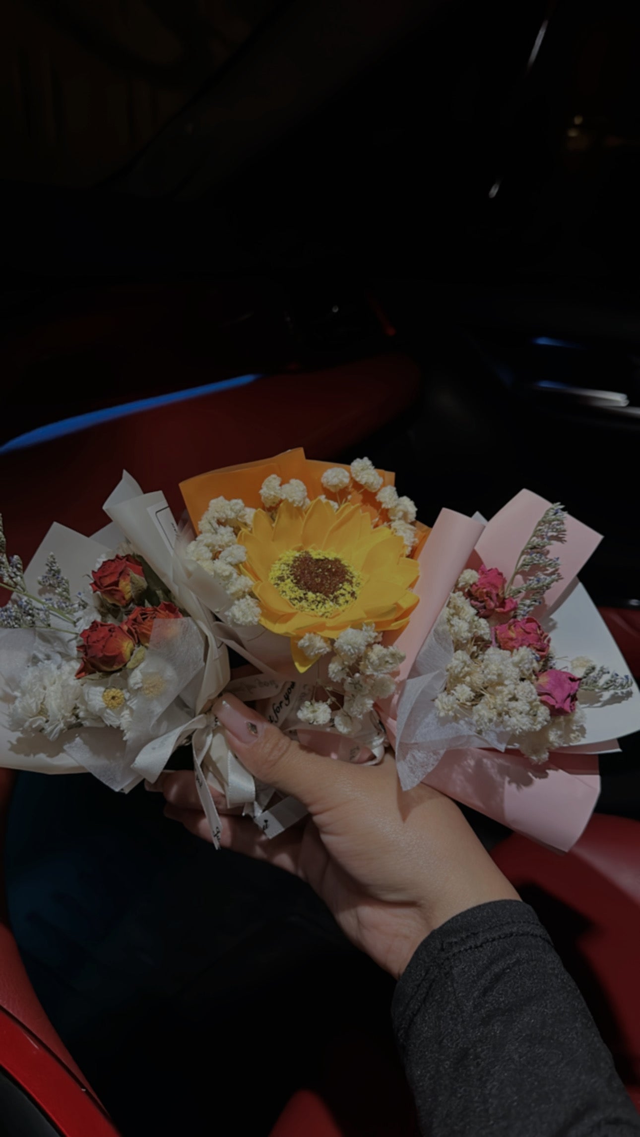 Mini Flower Bouquet Car Freshner