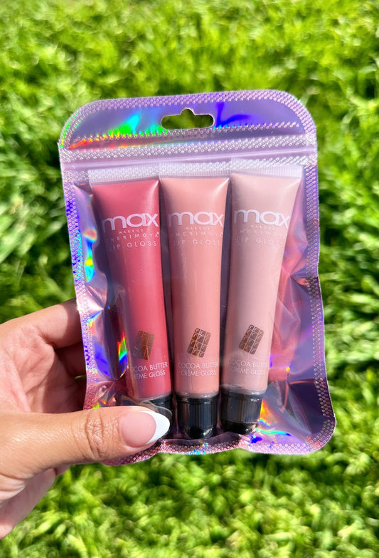 Max Lipgloss with Cocoa Butter Bundle