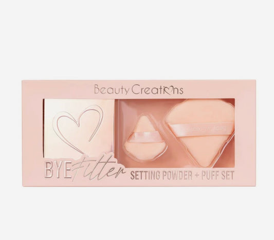 BEAUTY CREATIONS - BYE FILTER SETTING POWDER + PUFF SET