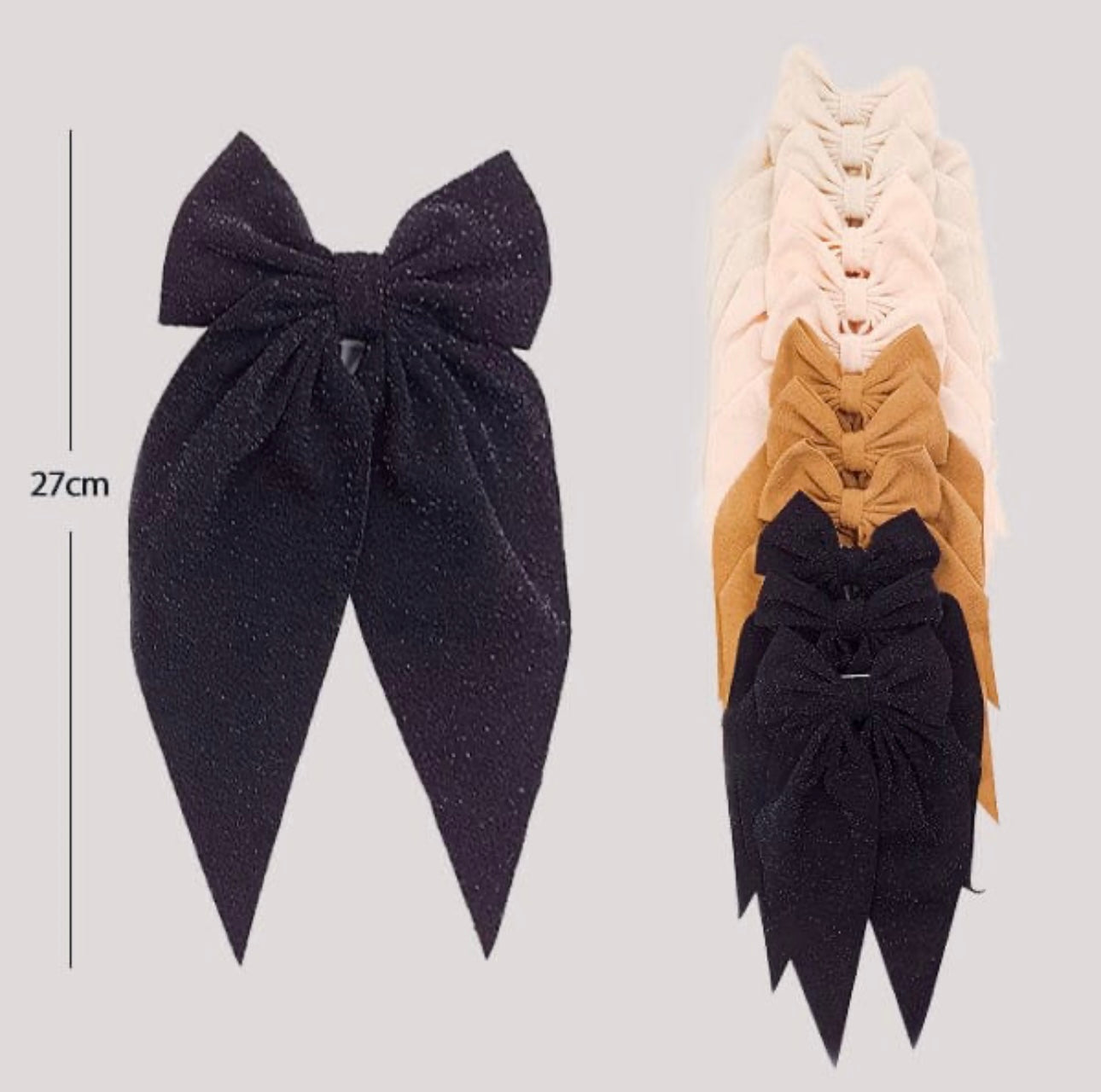 LARGE HAIR BOW WITH TAIL