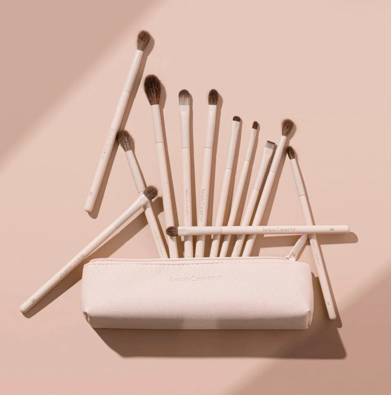 BEAUTY CREATIONS - NUDE X 12 BRUSH SET